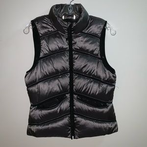 BLANC NOIR REFLECTIVE SILVER/GREY PUFFY VEST